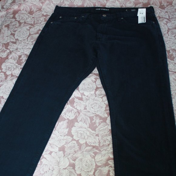 😎 NWT Dark Denim Slim Straight Jeans SZ34/32 - Picture 3 of 5